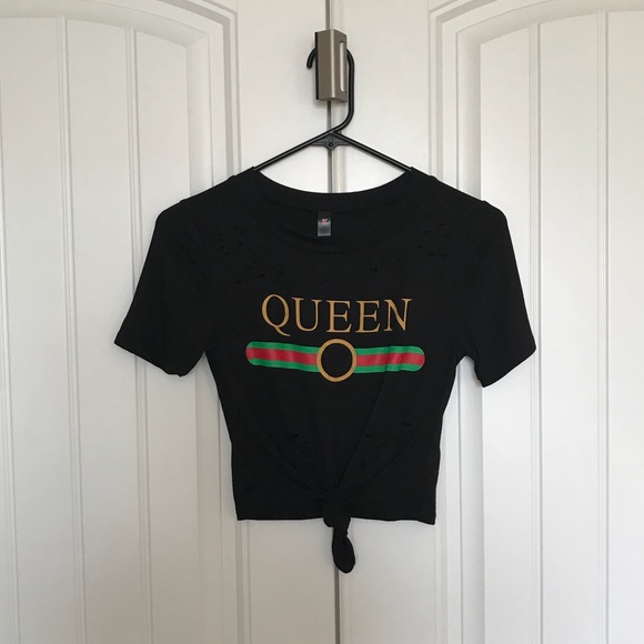 Tops - Last☝️left 😱1 of each Queen shirt queen crop top
